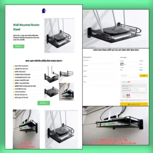 Router Shelf – Optimized CartFlows Funnel Page for Wall Mounts